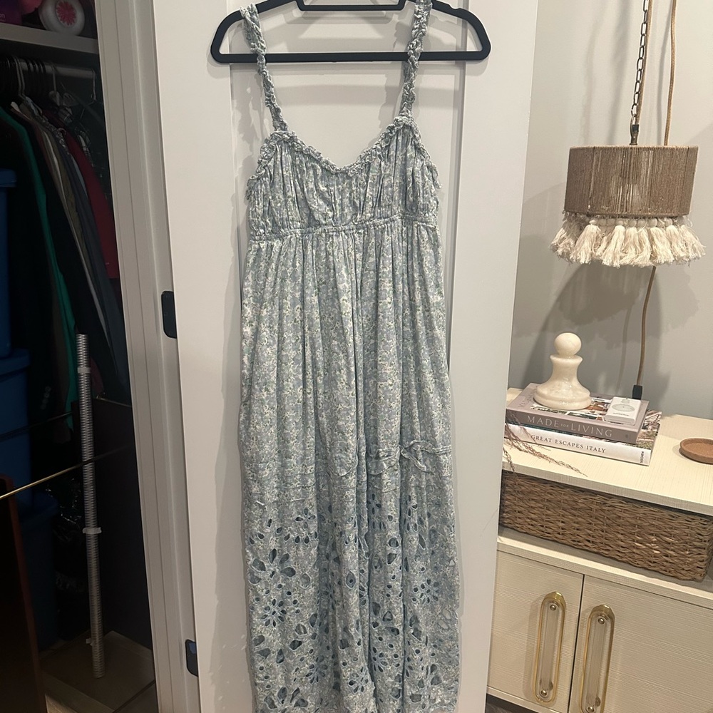 Floral Maxi Dress with Spaghetti Straps